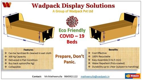 Eco Friendly Corrugated Bed
