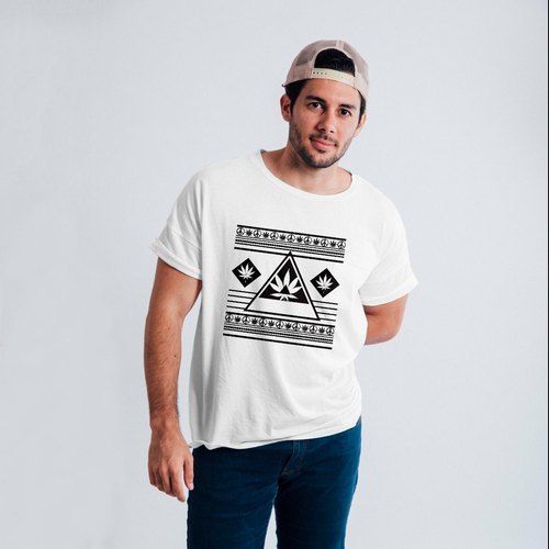 Mens Stylish Half Sleeve Printed T Shirt