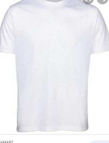 Cotton Plain White T Shirt