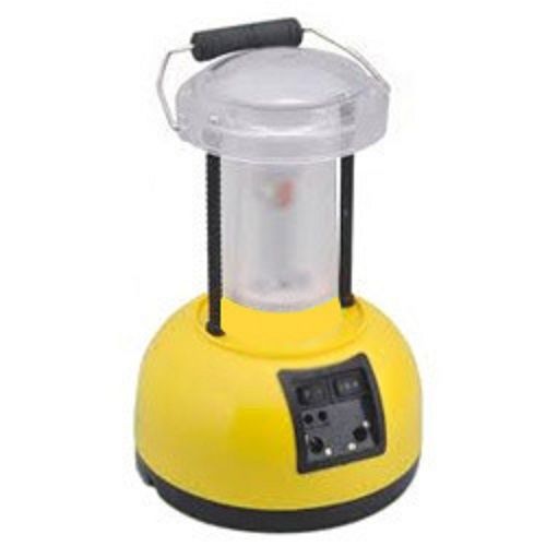 Plastic+Metal Portable Yellow Rechargeable Solar Led Lantern