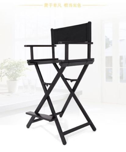 Black Bn-131 Makeup Chair With Footrest