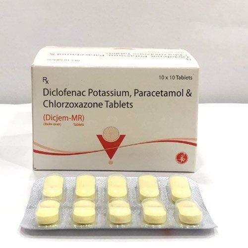 Diclofenac Potassium And Paracetamol And Chlorzoxazone Tablets