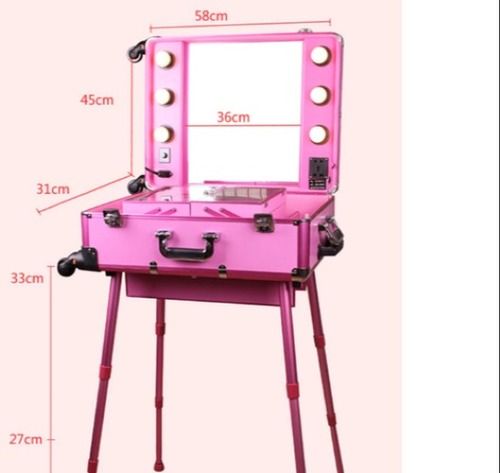 Pink Led Vanity With Mirror (Bags & Cases)
