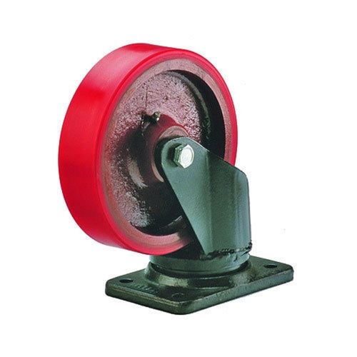 3 Inches Red PU Caster Wheels