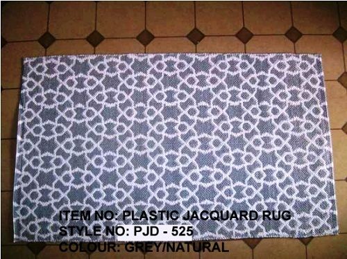 Various Colors Are Available Fade Resistance Plastic Jacquard Rugs