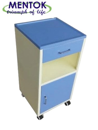 White And Blue High Design Hospital Bedside Locker
