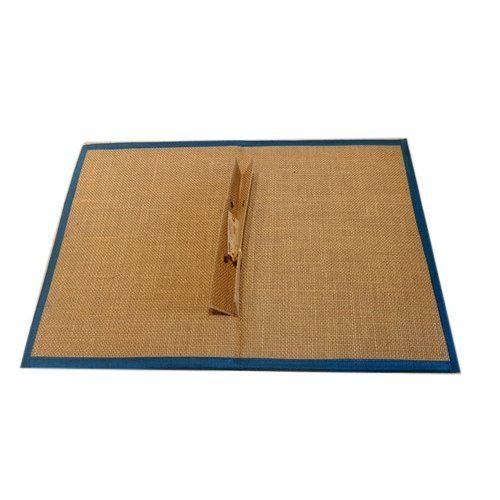 Jute Clip File Folder