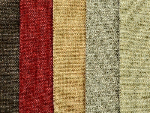 चिकना सादा और मुद्रित पॉलिएस्टर कुशन फ़ैब्रिक