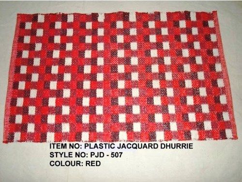 Printed Plastic Jacquard Dhurries