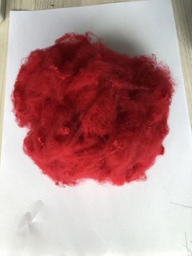 Red Color Polyester Fiber