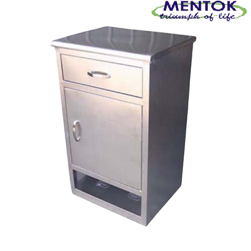 Silver Stainless Steel Bed Side Locker