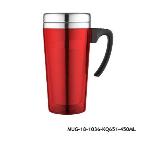 Red 450Ml Stainless Steel Insulated Travel Mug