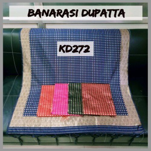 Kd272 Banarasi Silk Dupataa With Hand Made Tassel