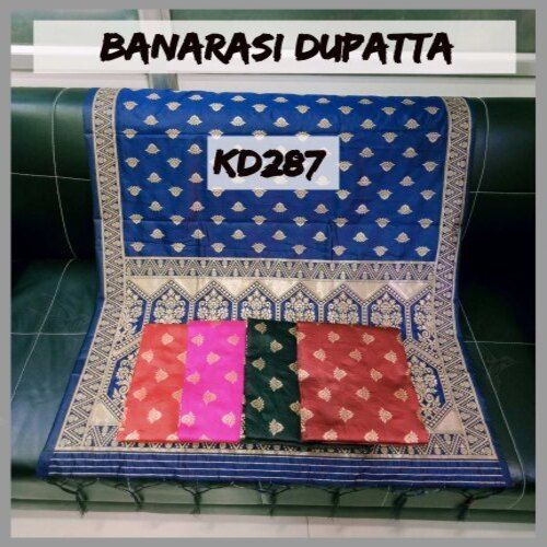 All Kd282 Banarasi Silk Dupataa With Hand Made Tassel