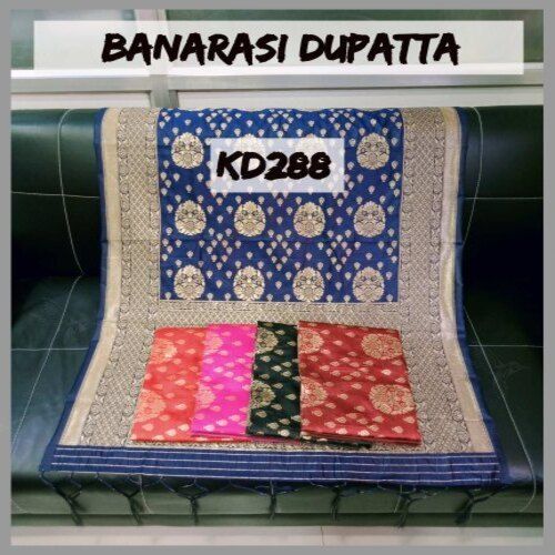 Kd288 Banarasi Silk Dupataa With Hand Made Tassel