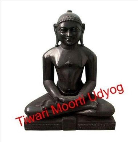 Black Marble Buddha Statue