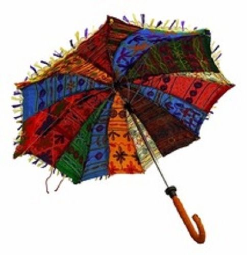 Various Colors Are Available Cotton Handmade Umbrella