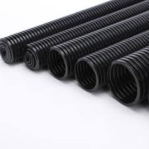 High Density Polyethylene Flexible Conduit Pipes - Round Shape, Fluid and Weather Resistant, Excellent Strength and Durability