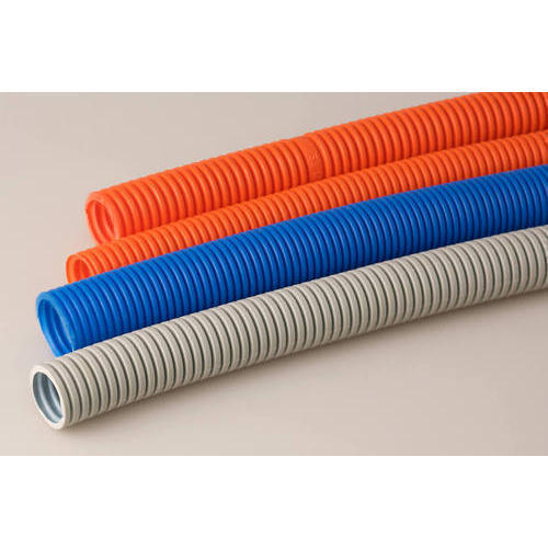 High Density Polyethylene Flexible Conduit Pipes - Round Shape, Different Colors | Excellent Strength, High Durability, Fluid and Weather Resistance