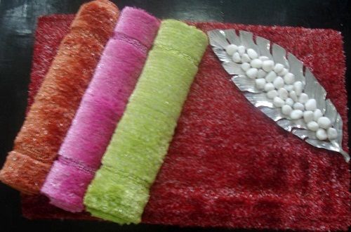 Plain Design Polyester Bath Mats