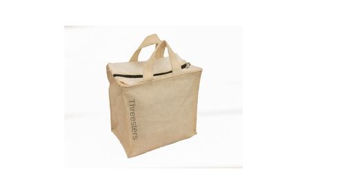 Threesters Jute Bag With Zipper