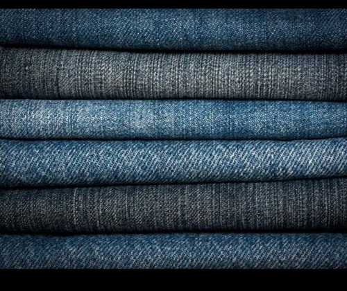 Denim Designer Plain Checks Fabrics