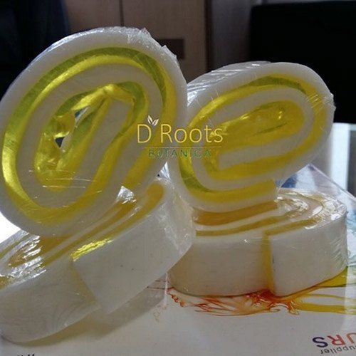 Oval Shape Lemon Swirl Soap