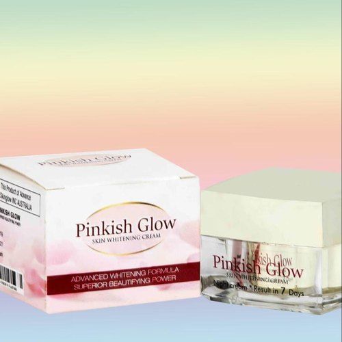 Pinkish Glow Skin Whitening Cream Moisturizer (200 Gm) 100% Herbal