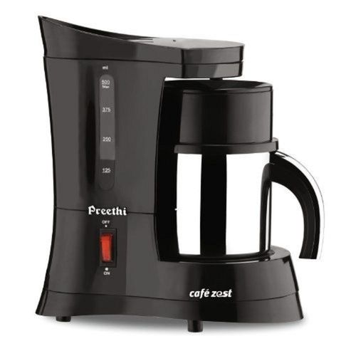 Black Preethi 450 Watt Electric Coffee Maker