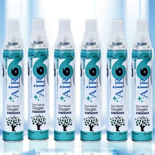 6 Bottle Pack Air6 Pure Oxygen Can