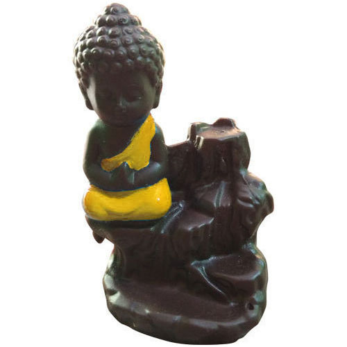 Brown Buddha Incense Holder