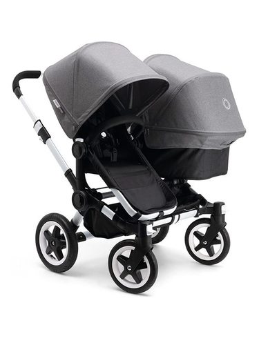 Grey Melange Bugaboo Donkey Duo Stroller