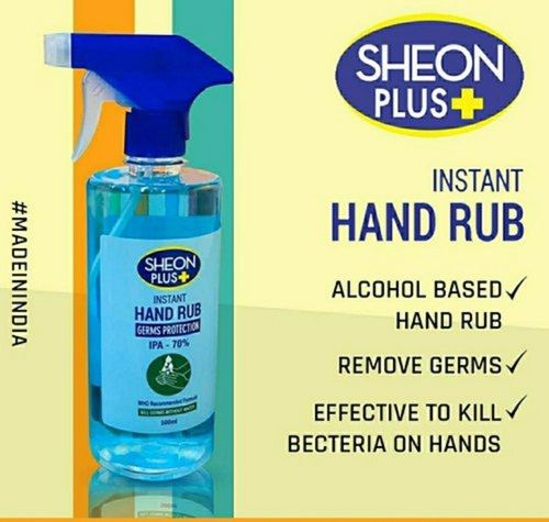 Alcohol Based Instant Hand Rub Sanitizers