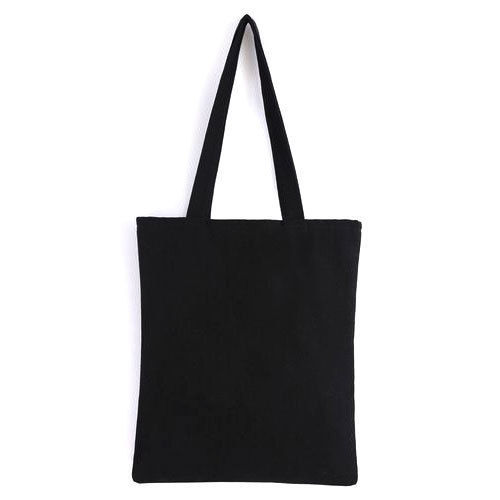 Black Canvas Shopping Bag