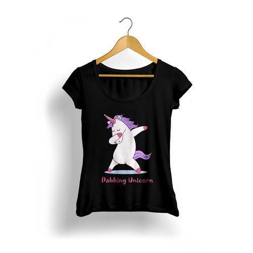 Multicolor Ladies Round Neck Printed Cotton T Shirts