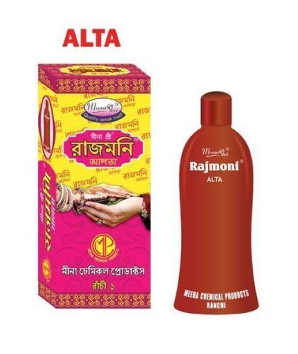 Natural Liquid Aalta - 12 Months Shelf Life | Herbal Extracts, Moisturizing Red Color for Daily Feet and Palm Adornment