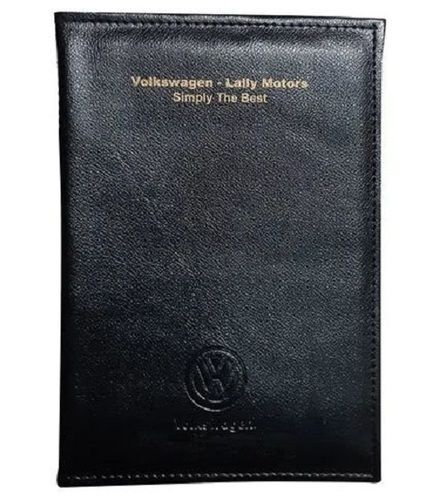 Black Car Document Pure Leather Pouch