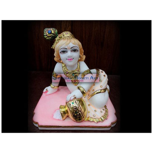 Easy To Clean Marble Bal Gopal Statue