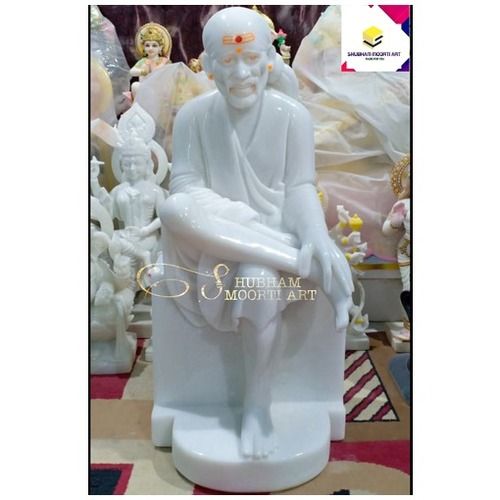 Pure White Sai Baba Statue