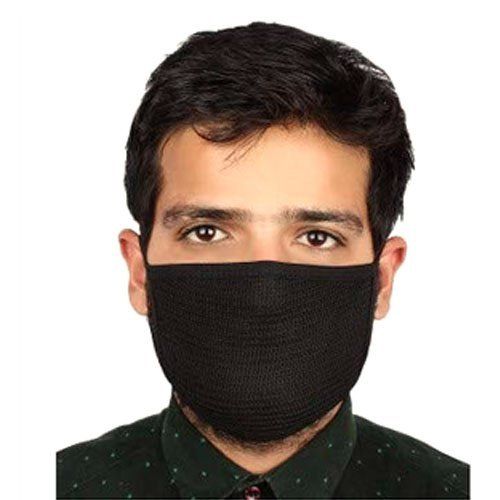 Black Woven Face Mask