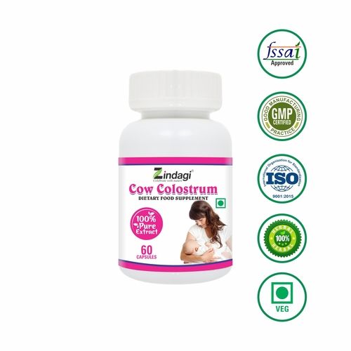 Cow Colostrum Capsules (Dietary Food Supplement)