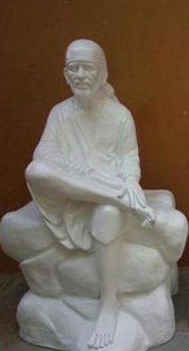 Durable Glossy White Sai Baba Statue