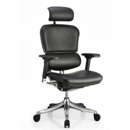 Md High Back Leatherette Chair With Detachable Armrest