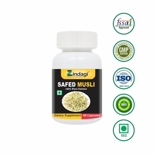 Safed Musli Extract Capsules Shelf Life: 24 Months