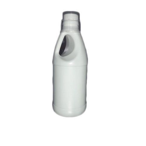 White Side Handle Hdpe Round Bottle