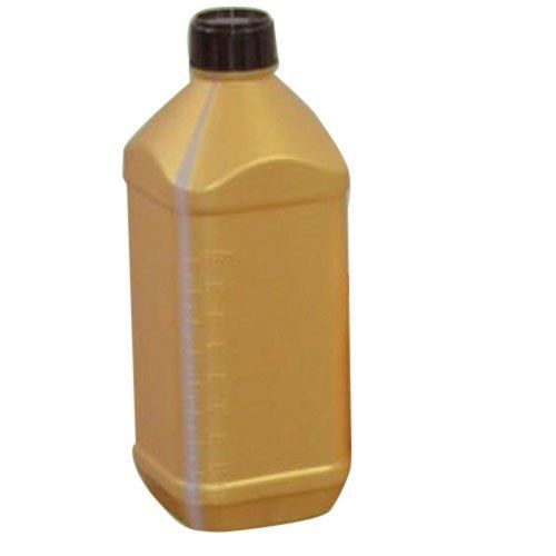 Square Golden HDPE Bottle