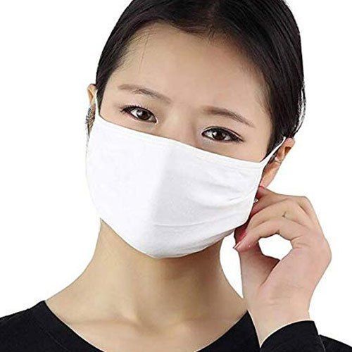 White Knit Face Mask