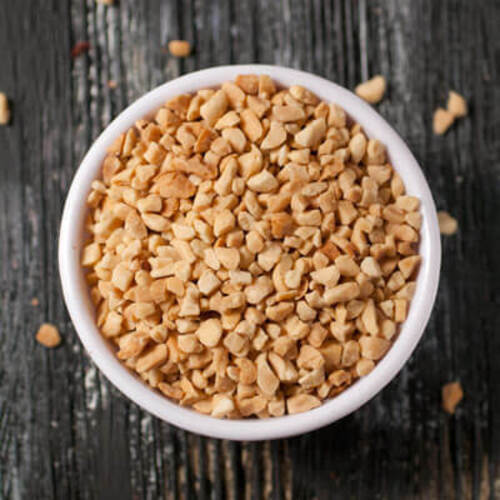 Brown Healthy And Natural Roasted Granulated Peanuts