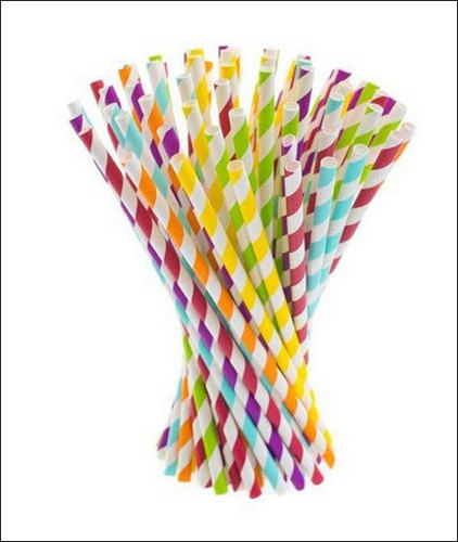 Multicolour Printed Paper Straw Application: Event And Party