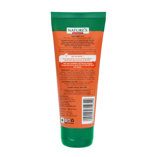 Smooth Texture Nature'S Essence Flawless Papaya Gel Face Wash